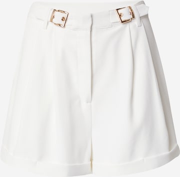 Loosefit Pantalon 'Halina' Hoermanseder x About You en blanc : devant