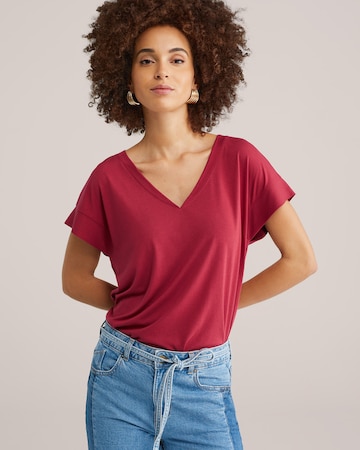 WE Fashion T-Shirt in Rot: Vorderseite