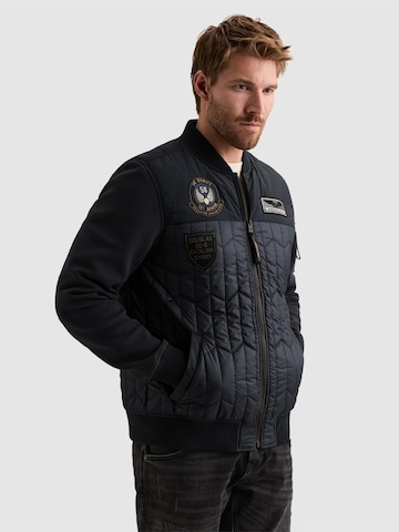 Giacca di mezza stagione 'Bomber jacket with zipper closure and badges' di PME Legend in blu