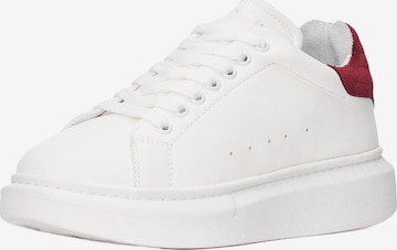 Baskets basses MARTIN VALEN en blanc : devant