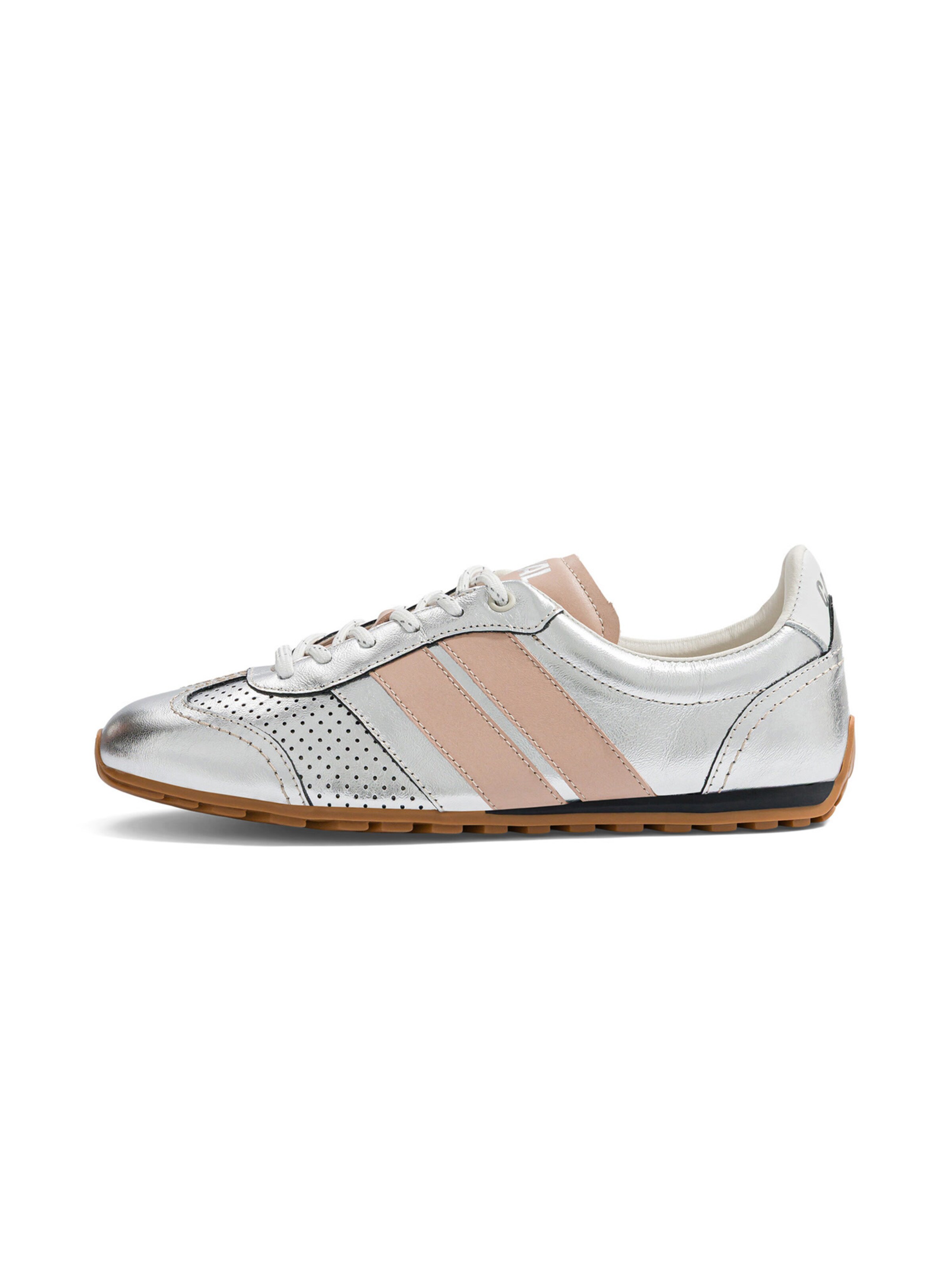 Caval - Sapatilhas slip-on ' BALLET ' em prata: frente
