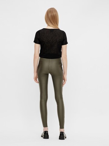 Skinny Leggings 'Belle' di OBJECT in verde