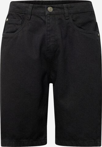 BRAVE SOUL Regular Pants 'UGANDA' in Black: front