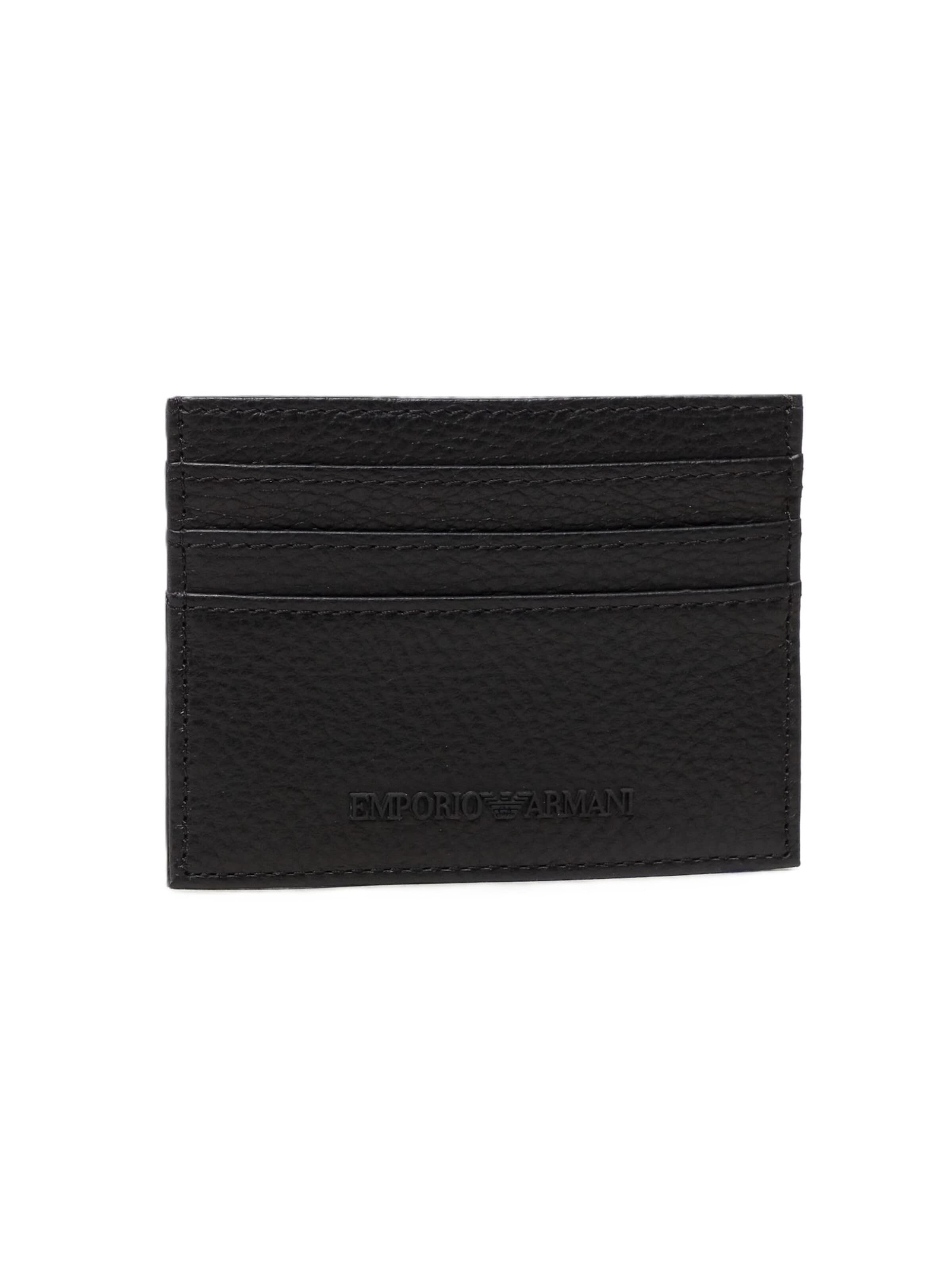 Emporio Armani Wallet 'Y4R173 Y068E' in Black: front