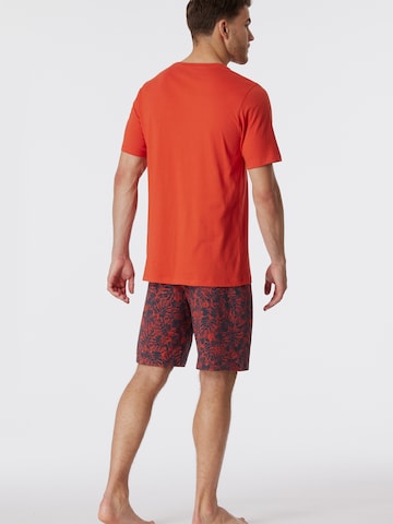 SCHIESSER Short Pajamas 'Casual Essentials' in Red