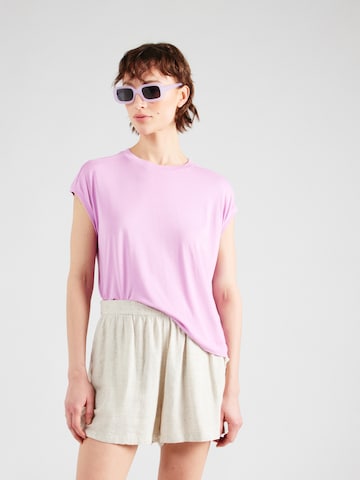 T-shirt ' Golden T ' mazine en violet : devant