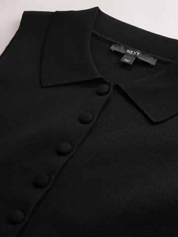 Next Kötött mellény - fekete