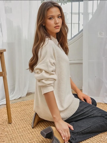 Pull-over Hiccup en beige
