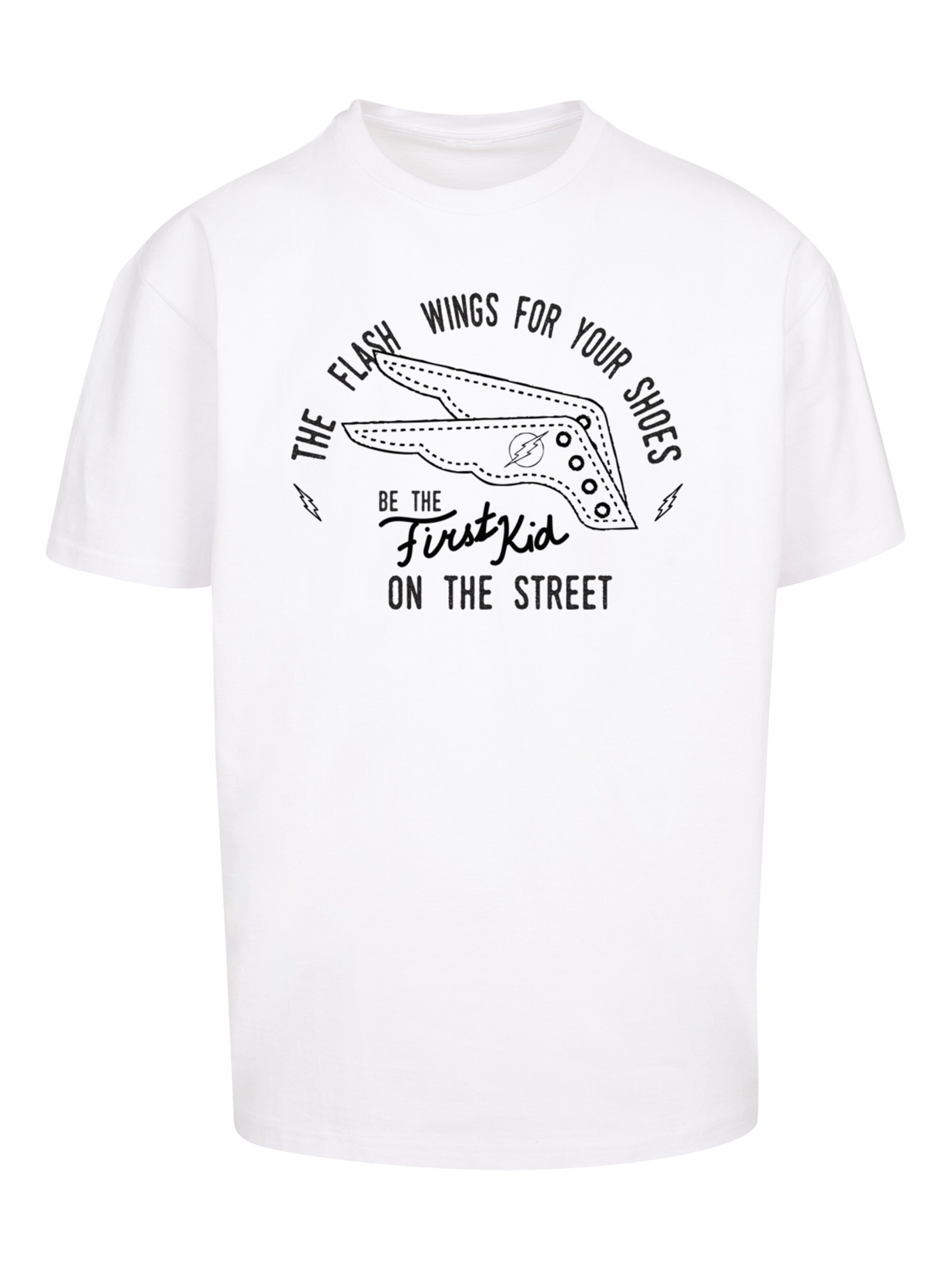 Maglietta 'DC Comics Flash Shoes' di F4NT4STIC in bianco: frontale