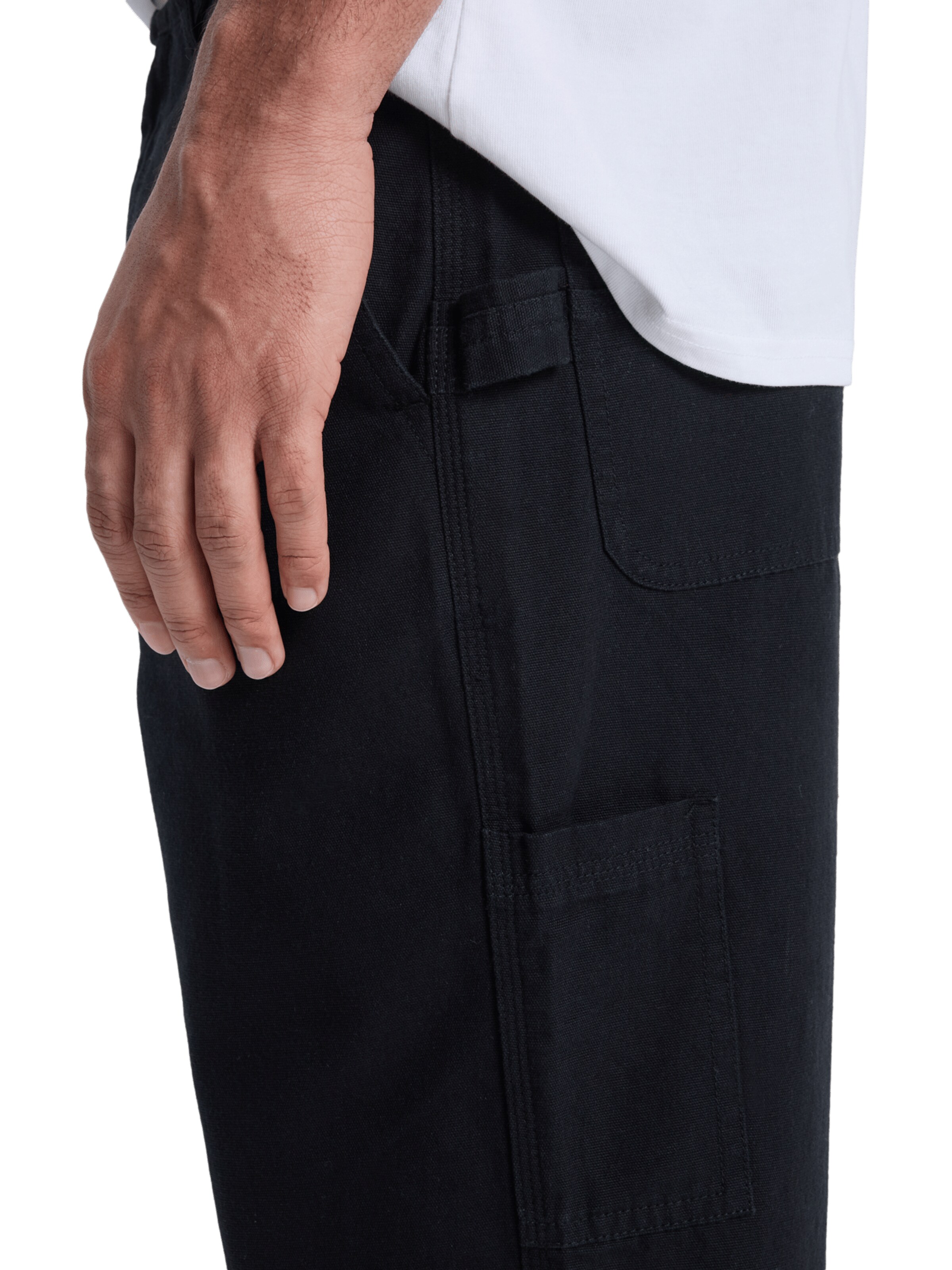 QUIKSILVER Regular Pants 'Carpenter' in Black