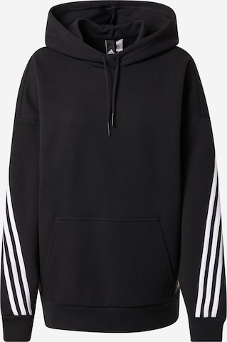 ADIDAS SPORTSWEAR Αθλητική μπλούζα φούτερ σε μαύρο: μπροστά