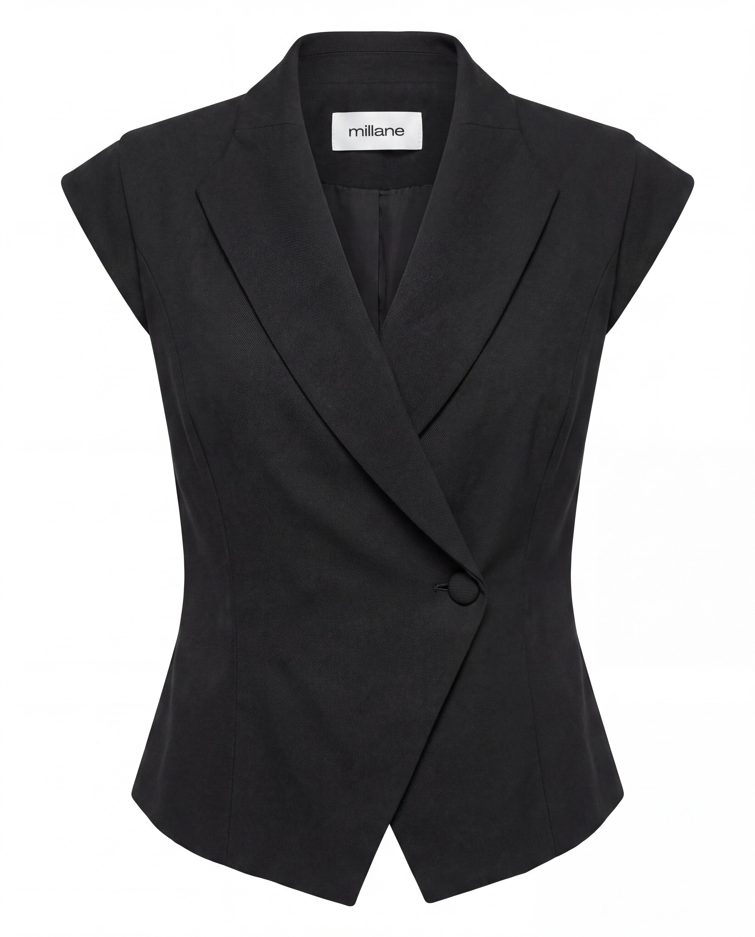 millane Bodywarmer in Zwart: voorkant