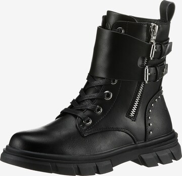 Lumberjack Boots in Black: front