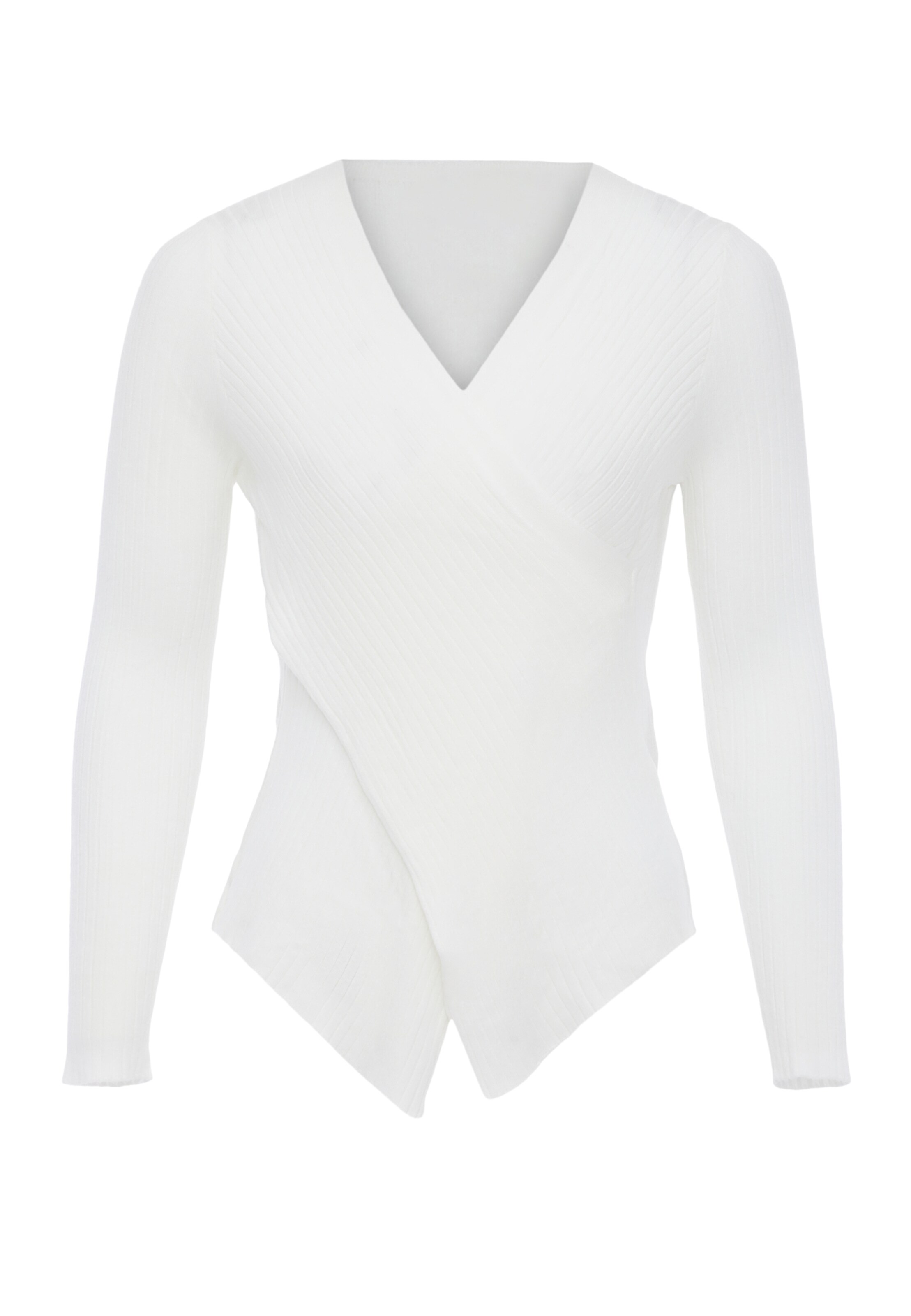 NAEMI Pulover | bela barva: sprednja stran