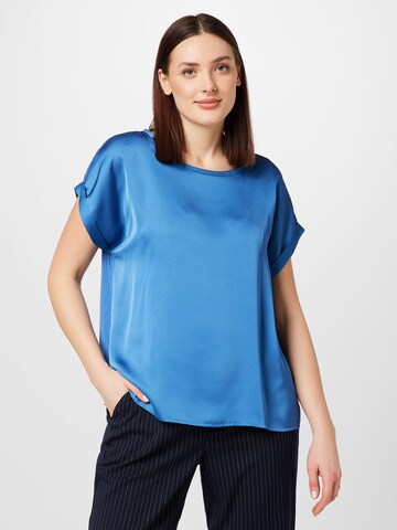 EVOKED Blouse 'VIELLETTE' in Blauw: voorkant