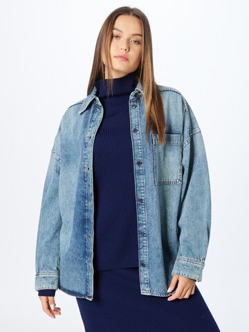 DRYKORN Between-Season Jacket 'VARIN' in Blue: front