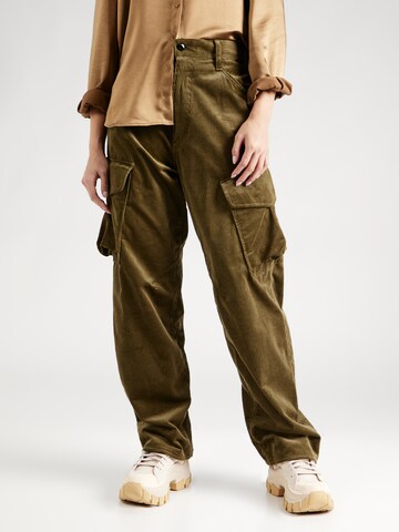 Loosefit Pantalon cargo G-Star RAW en vert : devant