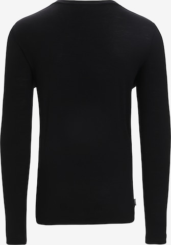 ICEBREAKER Performance Shirt 'Tech Lite II Ski Fields' in Black