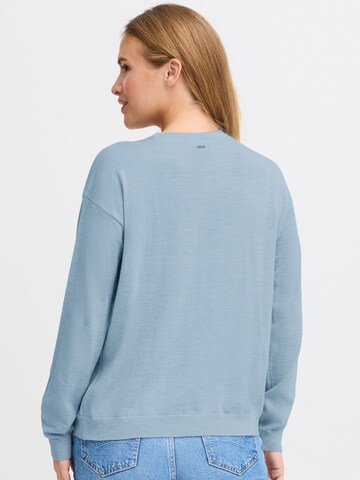 PULZ Jeans Sweater ' PZSADIE LS Oversized Pullover ' in Blue