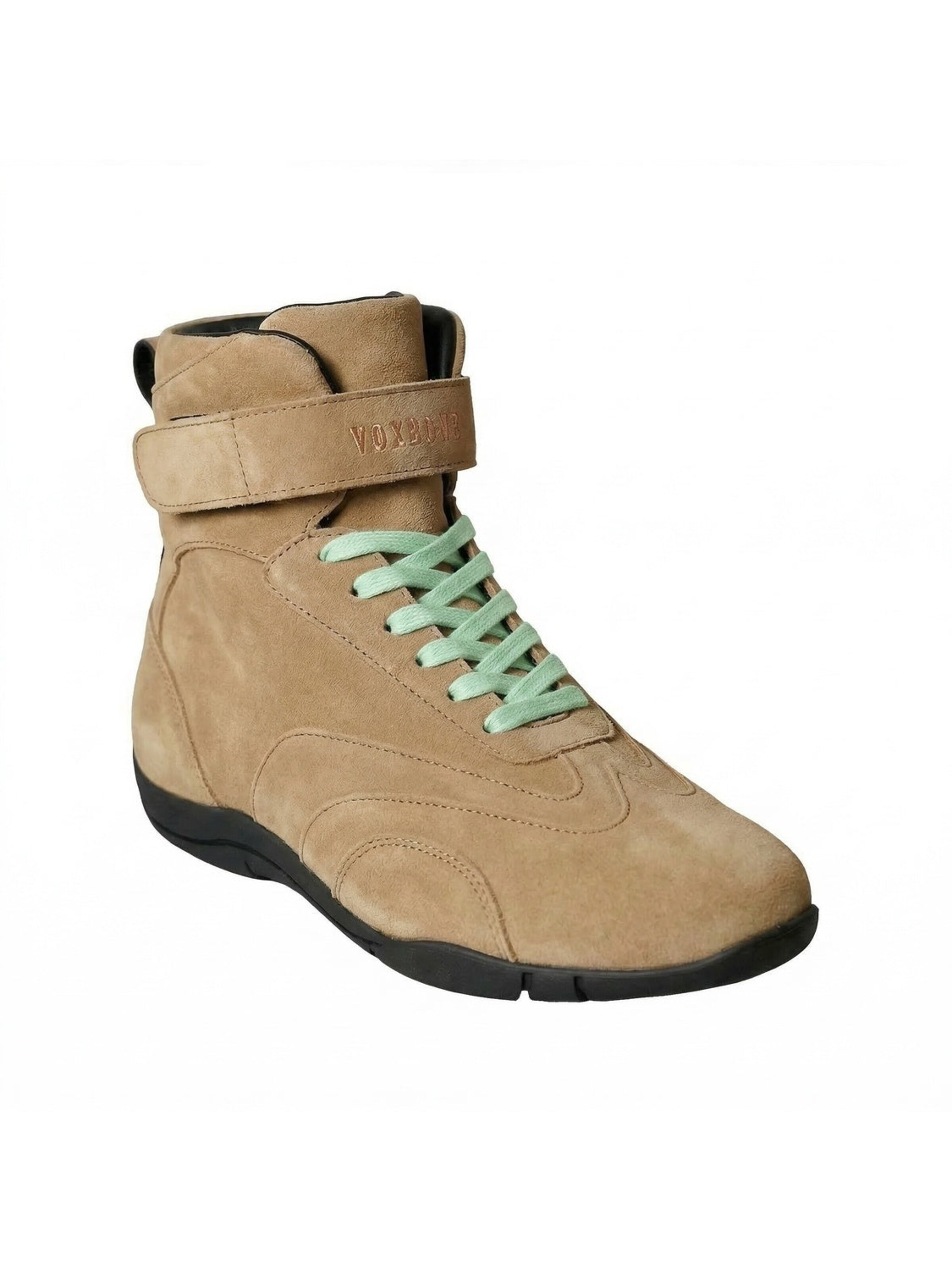 Yoxeone - Zapatillas deportivas altas 'Pat Moss Boots' en beige: frente