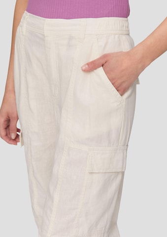 QS Wide leg Cargobroek in Beige
