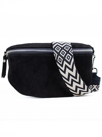 lePelou Belt bag 'NOA medium' in Black: front