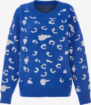 ebeeza - Pullover em azul: frente