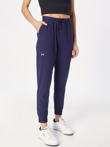 UNDER ARMOUR Tapered Sporthose in Blau: predná strana