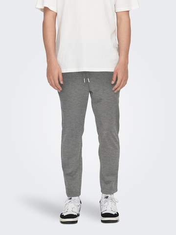 Only & Sons Regular Trousers 'Linus' in Grey