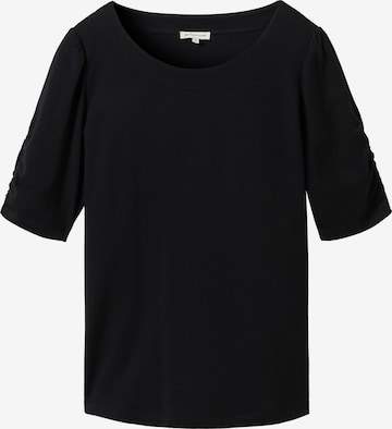 TOM TAILOR - Camiseta en negro: frente