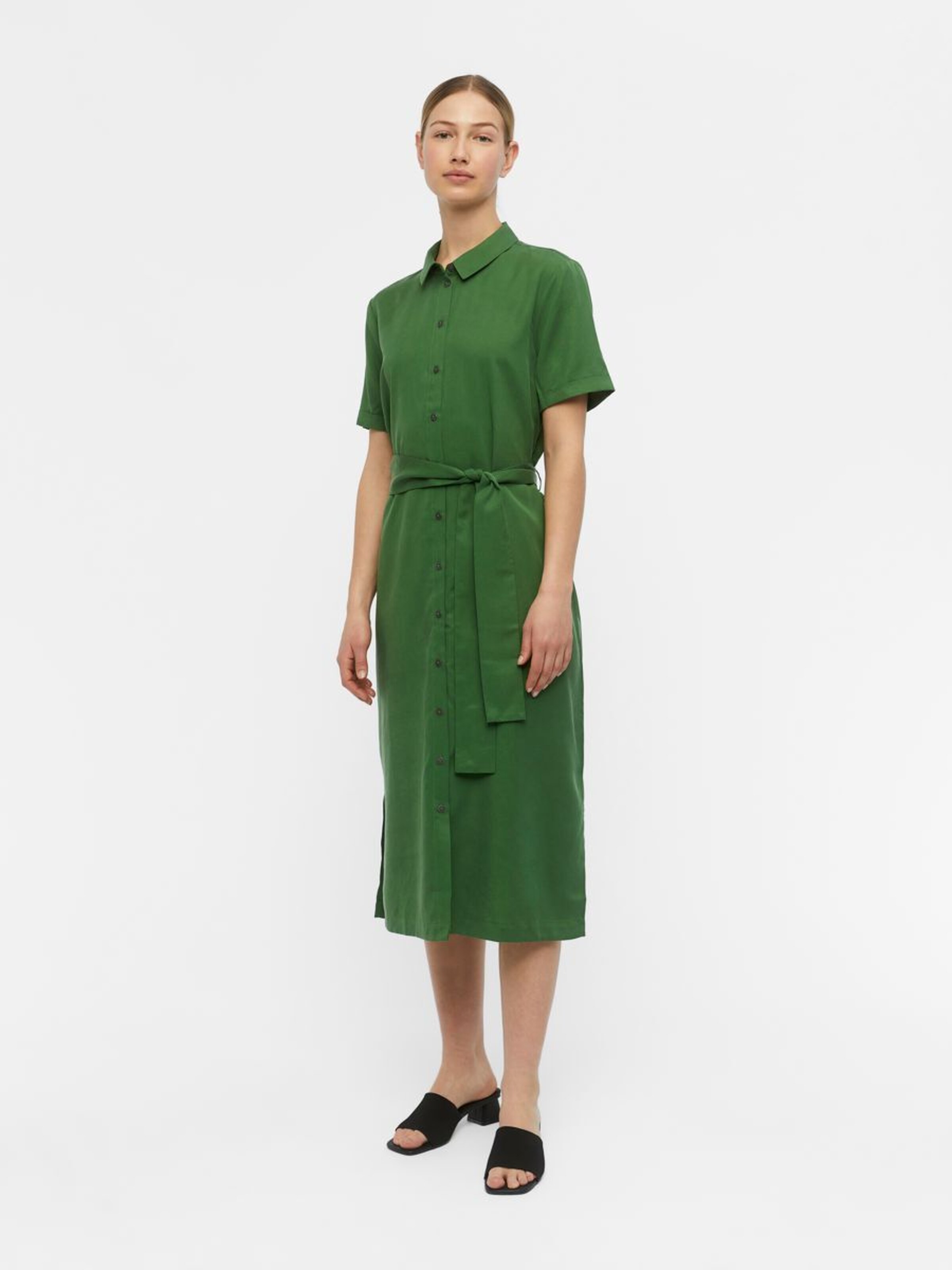 Frauen Kleider OBJECT Kleid 'Isabella' in Grün - TE93103 Frauen Kleider OBJECT Kleid 'Isabella' in Grün - TE93103