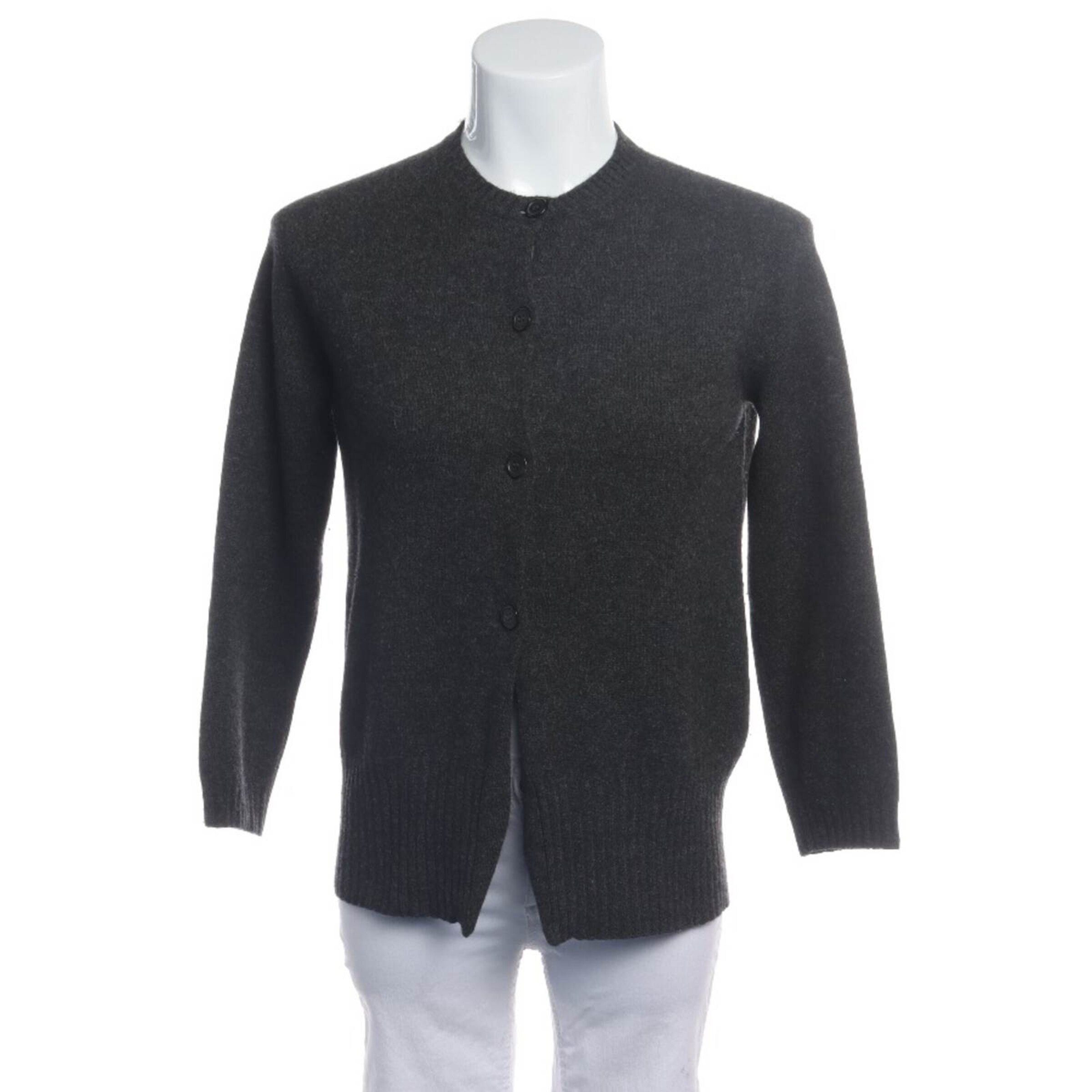 JIL SANDER Pullover / Strickjacke M in Grau: Vorderseite