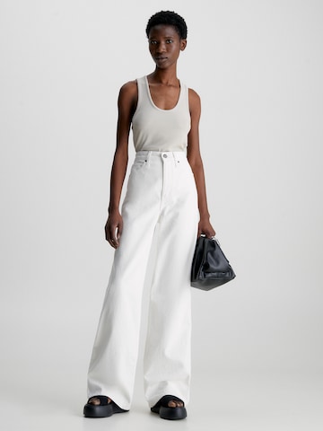 Wide Leg Jean Calvin Klein en blanc