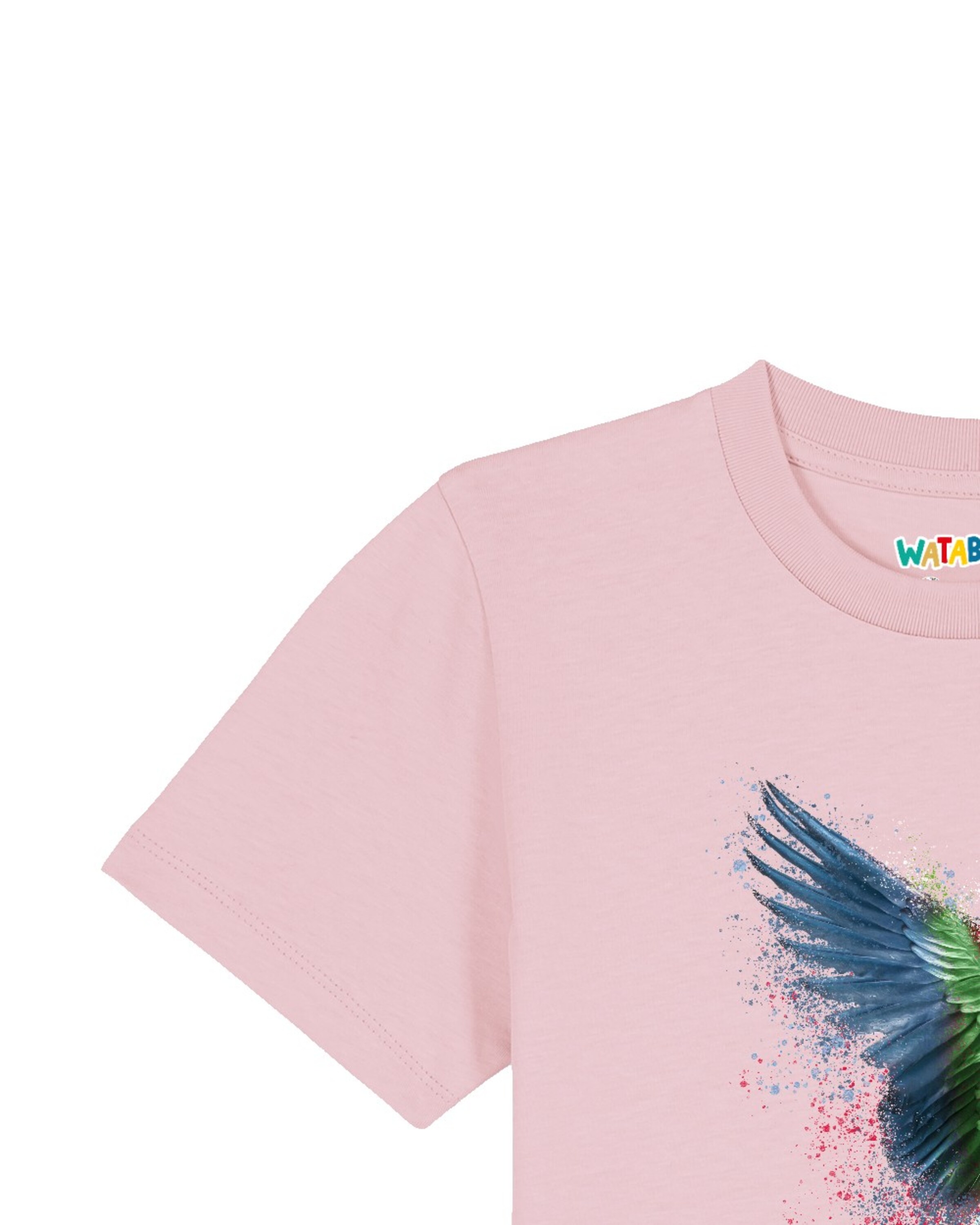 T-Shirt 'Papagei' watabout.kids en rose