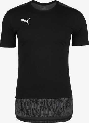 PUMA Performance Shirt 'TeamFinal 21' in Black: front