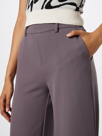 OBJECT Wide leg Pants 'Lisa' in Grey