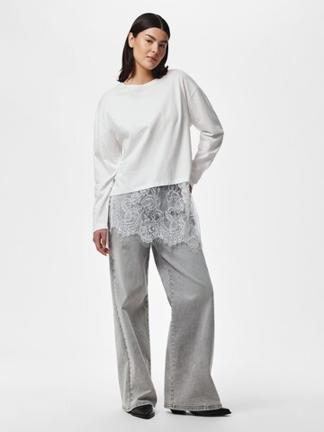 PIECES Shirt 'PCMave' in Weiß