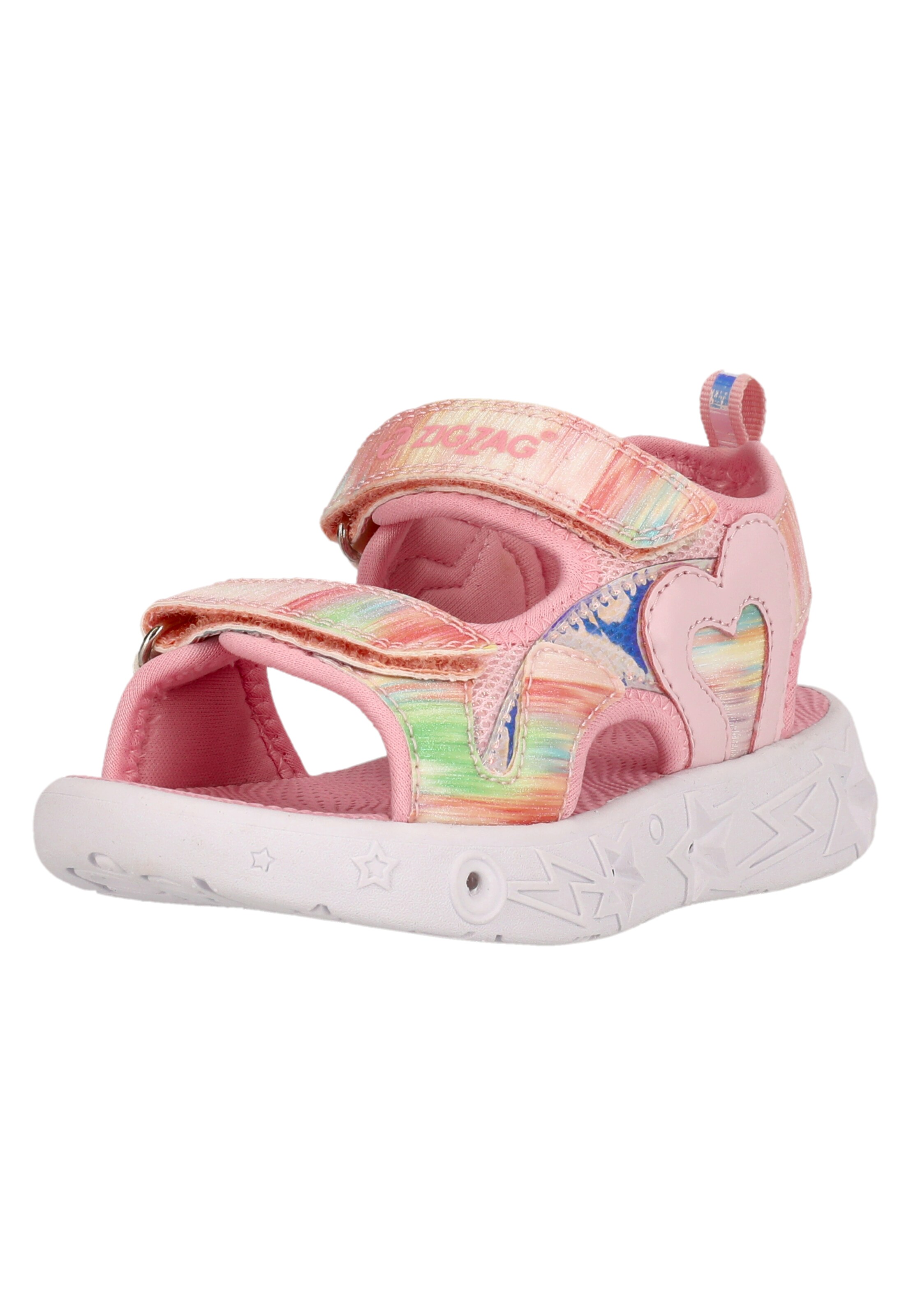 ZigZag Sandal 'Laccus' in Pink: front