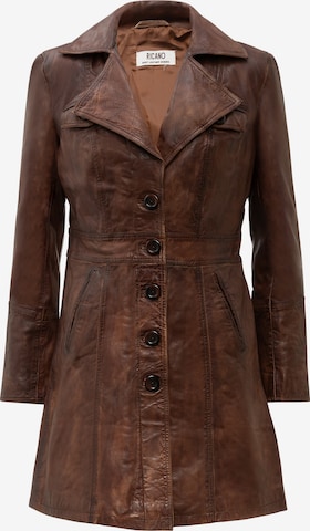 RICANO - Abrigo de entretiempo en marrón: frente