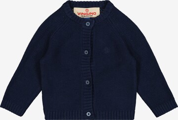 VINGINO Gebreid vest 'ORION' in Blauw: voorkant