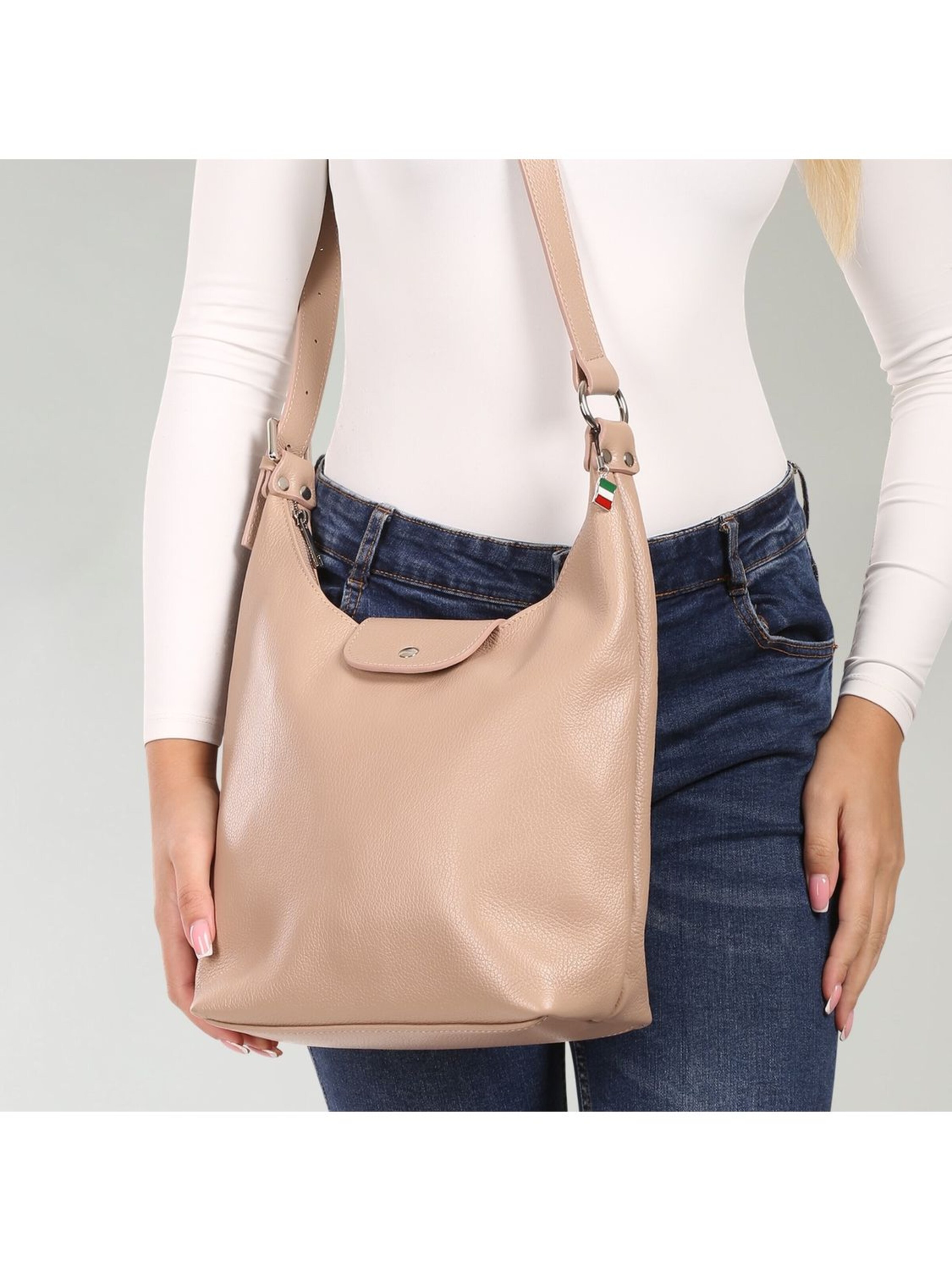 Florence Schoudertas in Roze