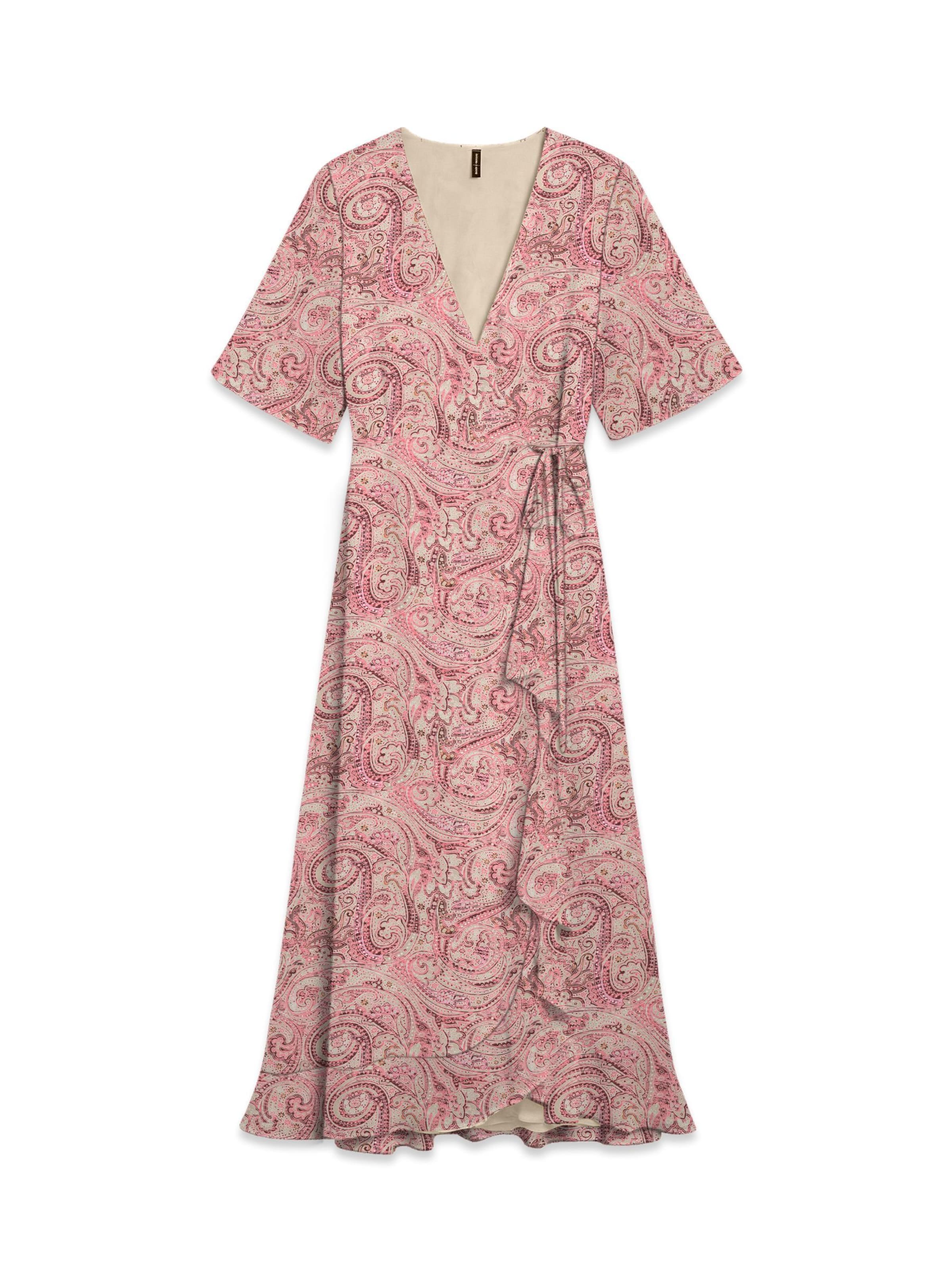 Robe 'VMCZille' Vero Moda Curve en beige : devant