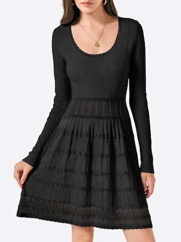 Imily Bela Sukienka z dzianiny w kolorze czarny