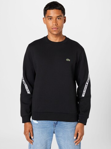 LACOSTE Sweatshirt in Black: front