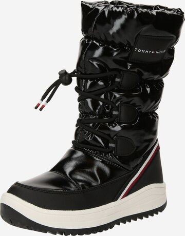 TOMMY HILFIGER Snowboots in Zwart: voorkant