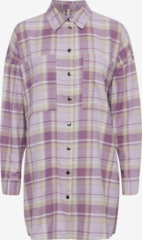 PULZ Jeans Blouse 'PZLAVINDA' in Purple: front