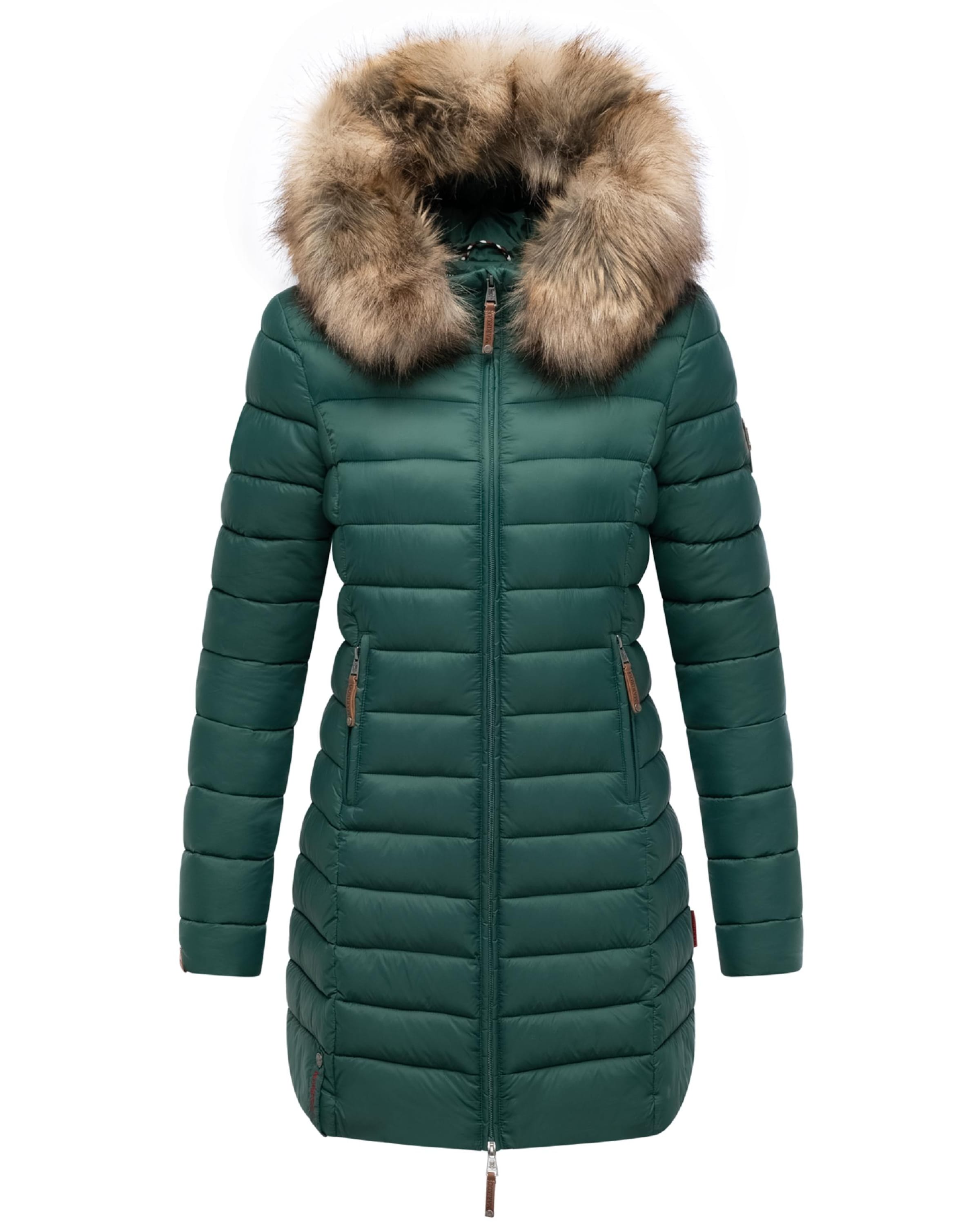 žalia MARIKOO Žieminis paltas 'Rose'