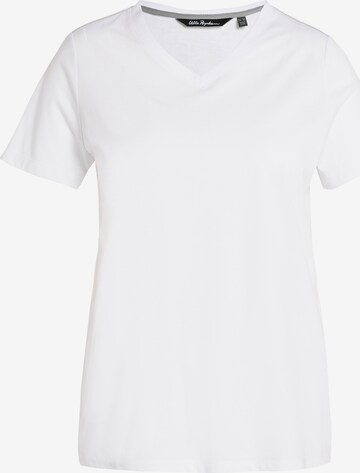 T-shirt Ulla Popken en blanc : devant