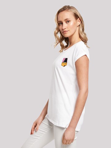 F4NT4STIC Shirt 'Looney Tunes Daffy Duck Face' in Wit