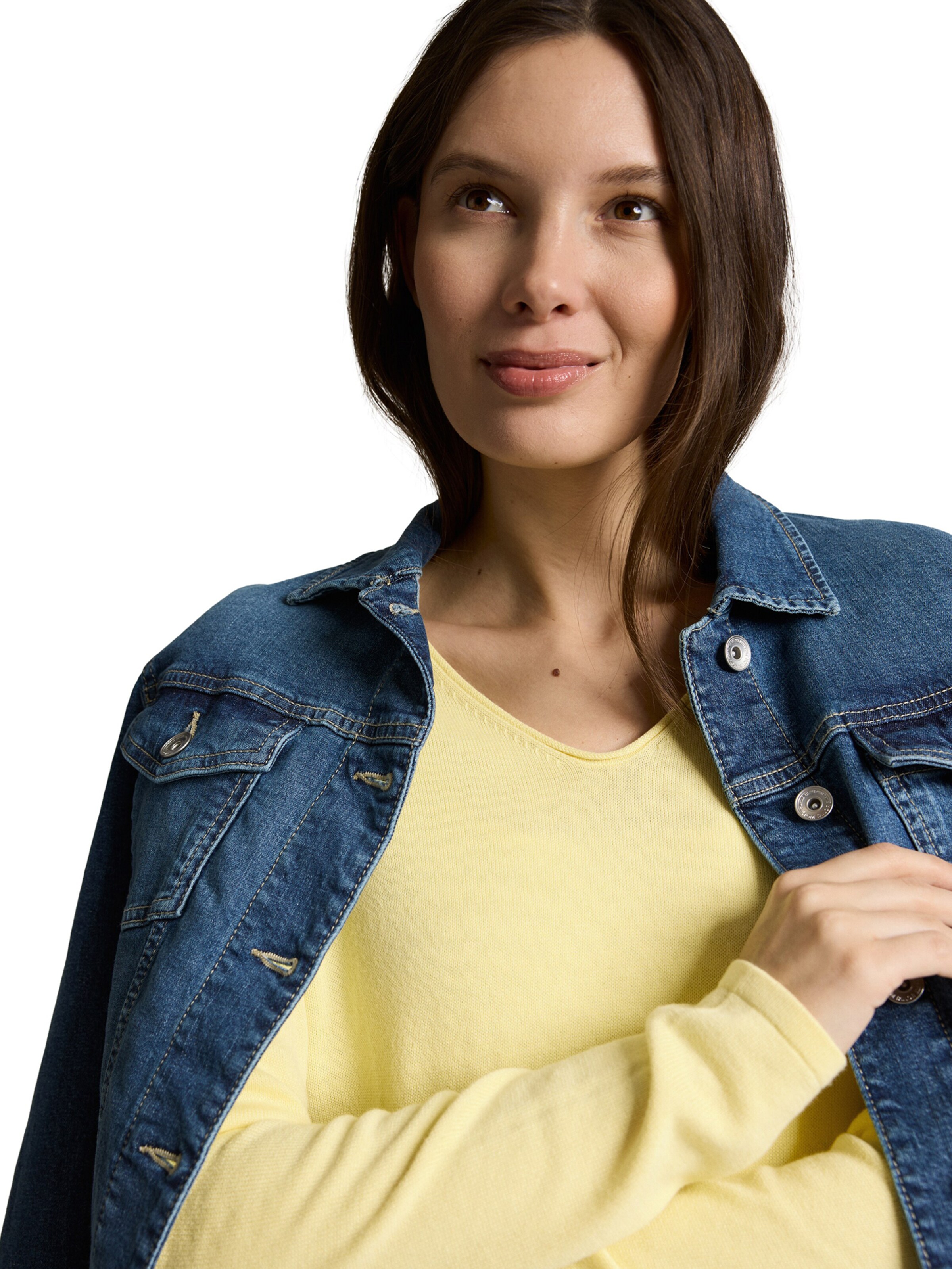 TOM TAILOR - Pullover em amarelo